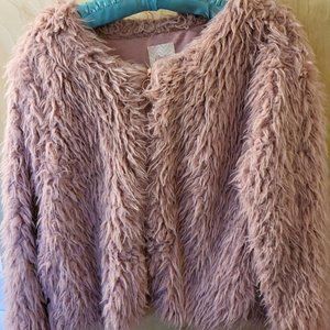 Pink Fuzzy Coat L/XL